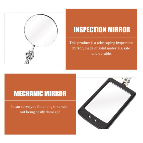 Xing LED inspection mirror telescoping 2 pcs 2