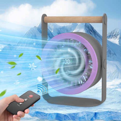 Remote-Controlled Desktop Fan 100-Speed 2
