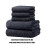Set di asciugamani da bagno viola, 100% cotone, 600 g/m², 5 pezzi. 3