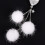 Autohanger met glitters, wit, 1 stuk 2