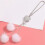 Autohanger met glitters, wit, 1 stuk 4