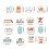 Kids Bedroom Set White Fridge Magnets 16 Pcs 3