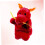 Chinesische Drachen-Plüschhandpuppe, rot, 1 Stück 3