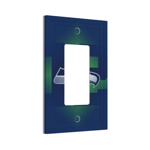 Seahawks Leder-Wandschalterpanel mit römischem Rahmen, einzeln 1