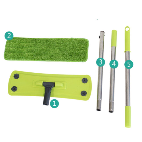 OULII groene microvezel nat-droog veegmop 1 set 1