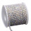 Corrente com strass de cristal prateada AB dourada 5m 4