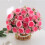 Buquê de flores vermelhas artificiais com hastes flexíveis de 30 cm (11,8 polegadas). 2