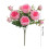 Buquê de flores vermelhas artificiais com hastes flexíveis de 30 cm (11,8 polegadas). 3