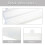 Caja de herramientas rectangular transparente de 14 pulgadas 7