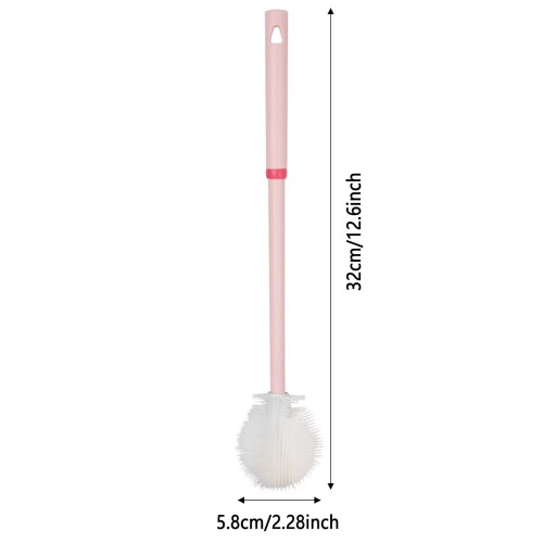 Brosse à biberon en silicone avec long manche (2 pièces) 2