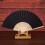 Hand Fan Silk Lace Folding Fan Solid Color 3