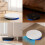 Robot automat de curățat podele, reîncărcabil prin USB, 1800mAh 2