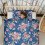 Parure de lit simple Blue Pioneer Flower 3