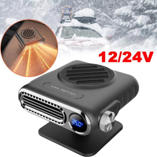 Aquecedor de carro 12V com visor de temperatura e 3 velocidades. 2