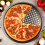 Forma de pizza antiaderente em aço carbono de 23 cm (9 polegadas) 5