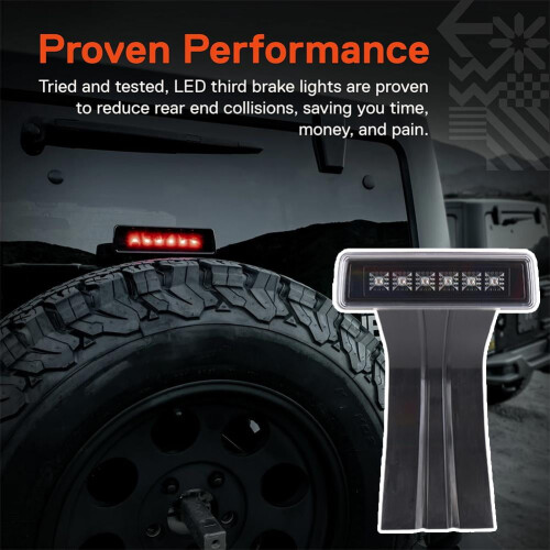 Φακός καπνού για τρίτο φως φρένων LED Jeep Wrangler JK/JKU 1