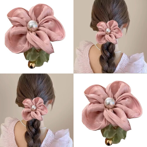 Coletero floral con perlas (3 unidades) 1