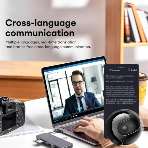 Vertaler-oordopjes met ANC en Bluetooth 5.4 2