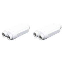 2X 2-Portowy Wodoodporny Wzmacniacz POE IP66 10/100Mbps 1 do 2 PrzedłUżAcz PoE z IEEE802.3Af/At 48V na ZewnąTrz dla Kamery z PrzełąCznikiem POE