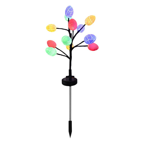 Luminária de jardim solar em formato de ovo craquelado, à prova d'água, 65 cm (25,6 polegadas) 2