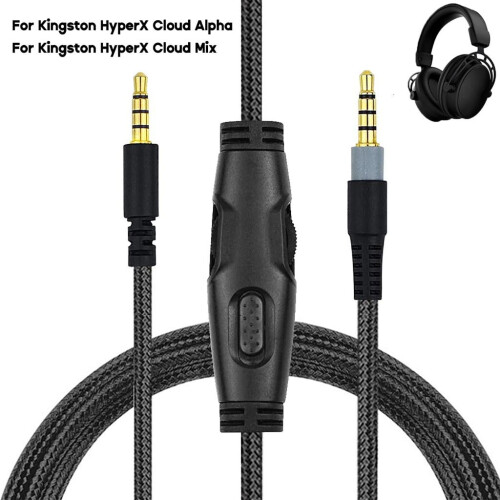 HyperX Cloud hodesett erstatning aux-kabel 1