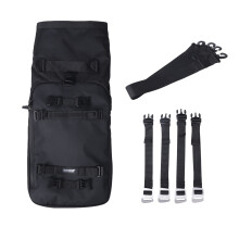 Rhinowalk Pannier Bag Bicycle Waterproof Motorbike Bag MTB Road Rear Rack Cycling Rear Bag Backpack 20L(Black)