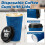 Disposable Paper Coffee Cups with Lids16oz Navy50Pack 2