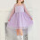 Robe de princesse violette pour filles de 4 à 6 ans 2