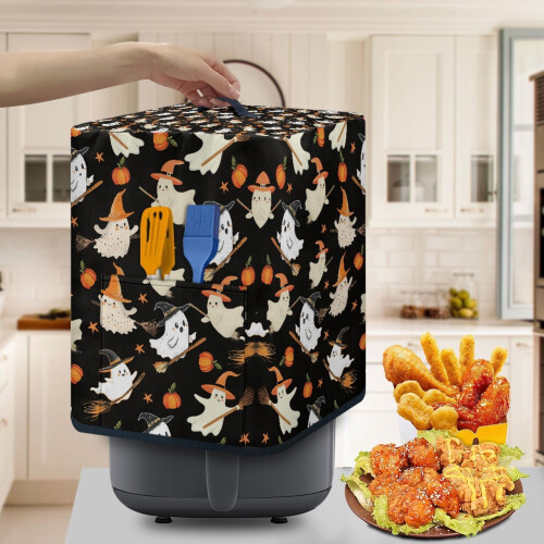 Capa para fritadeira elétrica Ghost com bolsos e alça para preparo instantâneo. 2