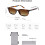 Gafas de sol cuadradas retro con protección UV (1 par) 5
