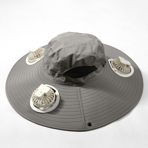 Solar-USB-Lade-Ventilatorhut mit abnehmbaren Lüftern (3er-Pack) 2