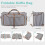100L reiseduffelbag sammenleggbar weekendveske med sko 3