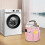 Cleaning Cart with Handle Pink Portable Organizer 7