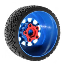 100mm Rubber Tire Tyre for 12MM 14MM 17MM Replacmenet for WRC for Fiesta Rally RC Car 7374T Adapters