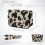 Bolsa transversal feminina impermeável com estampa de vaca e manchas. 7