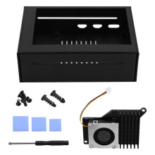 3.5 Inch Touch Screen for Raspberry Pi 5, with Metal Case and Active Cooler
