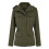 Jaqueta Cargo Feminina Lisa Oversized com Zíper e Múltiplos Detalhes 5