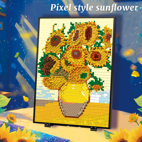 Set de construcție Buchet de floarea-soarelui compatibil cu LEGO3504PCS 1