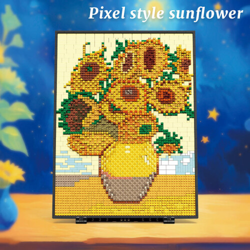 Set de construcție Buchet de floarea-soarelui compatibil cu LEGO3504PCS 2