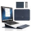 Housse pour ordinateur portable en cuir PU 13-14 pouces avec support 2