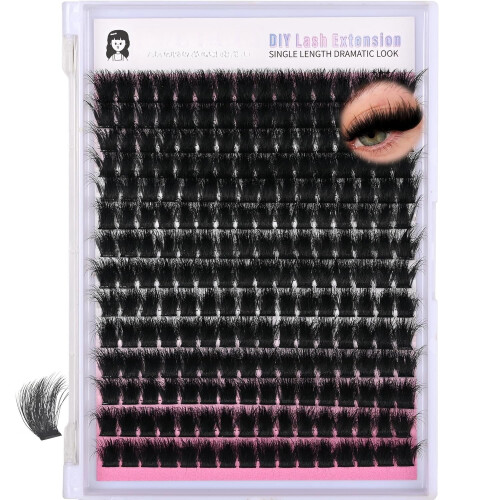 Wispy Mega Volume Lash Clusters D-Curly 300D 12mm 224 stk 1
