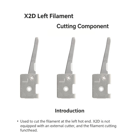6pcs for  X2D Filament Cutter - Right Left 3D Printer Accessories Right 2