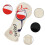 Golf Club Head Covers PU Leather 4pcs White 6