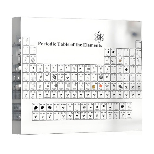 Periodensystem aus Acryl mit 83 Elementproben, 6 x 4,5 Zoll 1