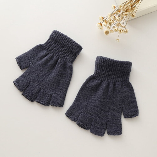 Winterliche Halbfingerhandschuhe, gestrickt, fingerlos, warm und dehnbar 1