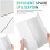 Set van 4 witte, drievoudig gevouwen posterborden 3