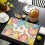 Oster-Tischsets mit Hasen- und Blumenmuster, 4er-Pack 3