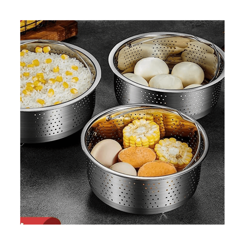 Stainless Steel Steamer Basket with Handle 1