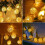 LEEYNEER Lichterkette mit 20 LED-Rattankugeln, 3 m 5