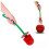 Ensemble brosse de toilette en forme de cerise avec support 5